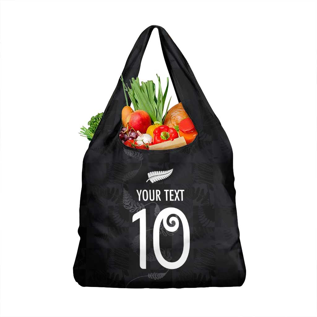 Custom New Zealand Rugby Grocery Bag All Silver Ferns Blacks