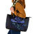 New Zealand Matariki Leather Tote Bag Maori Pattern and Matariki Sky Night