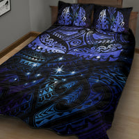 New Zealand Matariki Quilt Bed Set Maori Pattern and Matariki Sky Night LT03 - Polynesian Pride