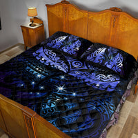 New Zealand Matariki Quilt Bed Set Maori Pattern and Matariki Sky Night LT03 - Polynesian Pride