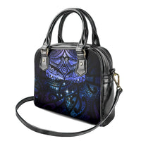 New Zealand Matariki Shoulder Handbag Maori Pattern and Matariki Sky Night LT03 - Polynesian Pride
