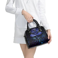 New Zealand Matariki Shoulder Handbag Maori Pattern and Matariki Sky Night LT03 - Polynesian Pride