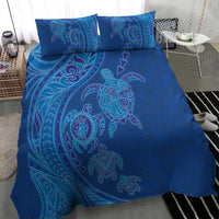 Hawaiian Turtles and Polynesian Art Tattoo Bedding Set Ocean Abyss