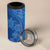 Hawaiian Turtles and Polynesian Art Tattoo 4 in 1 Can Cooler Tumbler Ocean Abyss