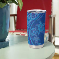 Hawaiian Turtles and Polynesian Art Tattoo Tumbler Cup Ocean Abyss