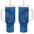 Hawaiian Turtles and Polynesian Art Tattoo Tumbler With Handle Ocean Abyss