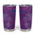 Hawaiian Turtles and Polynesian Art Tattoo Tumbler Cup Dusky Violet