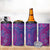 Hawaiian Turtles and Polynesian Art Tattoo 4 in 1 Can Cooler Tumbler Cerise