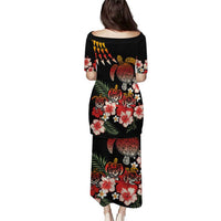 Hawaiian Hibiscus Turtle and Tropical Flower Puletasi Dynamic Vibe LT03 - Polynesian Pride