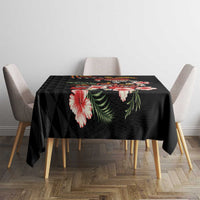 Hawaiian Hibiscus Turtle and Tropical Flower Tablecloth Dynamic Vibe