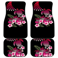 Hawaiian Hibiscus Turtle and Tropical Flower Car Mats Sweet Vibe