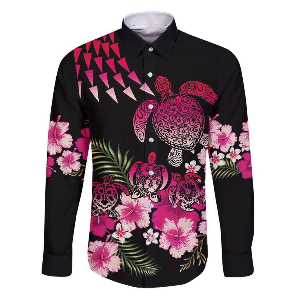 Hawaiian Hibiscus Turtle and Tropical Flower Family Matching Short Sleeve Bodycon Dress and Hawaiian Shirt Sweet Vibe