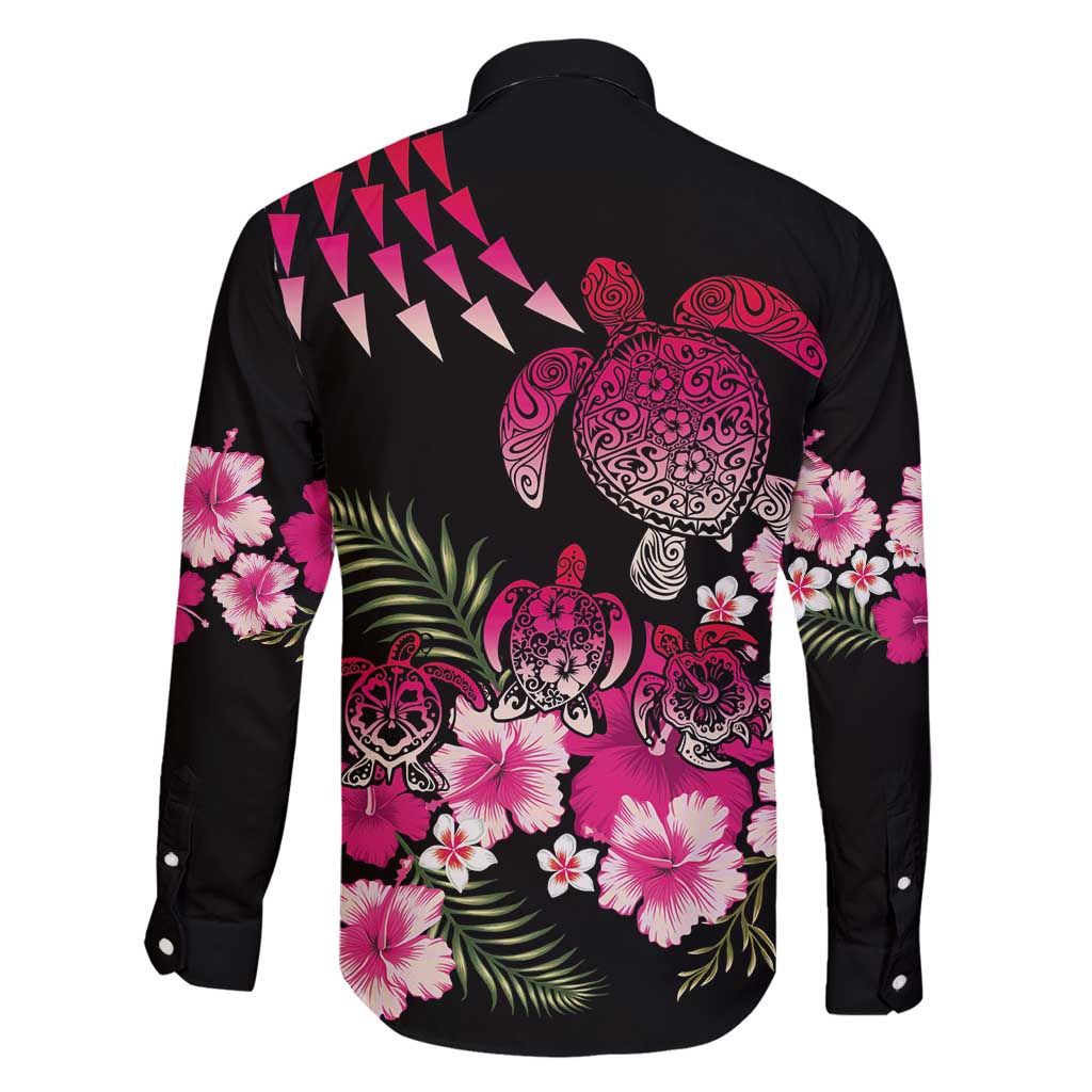 Hawaiian Hibiscus Turtle and Tropical Flower Family Matching Summer Maxi Dress and Hawaiian Shirt Sweet Vibe