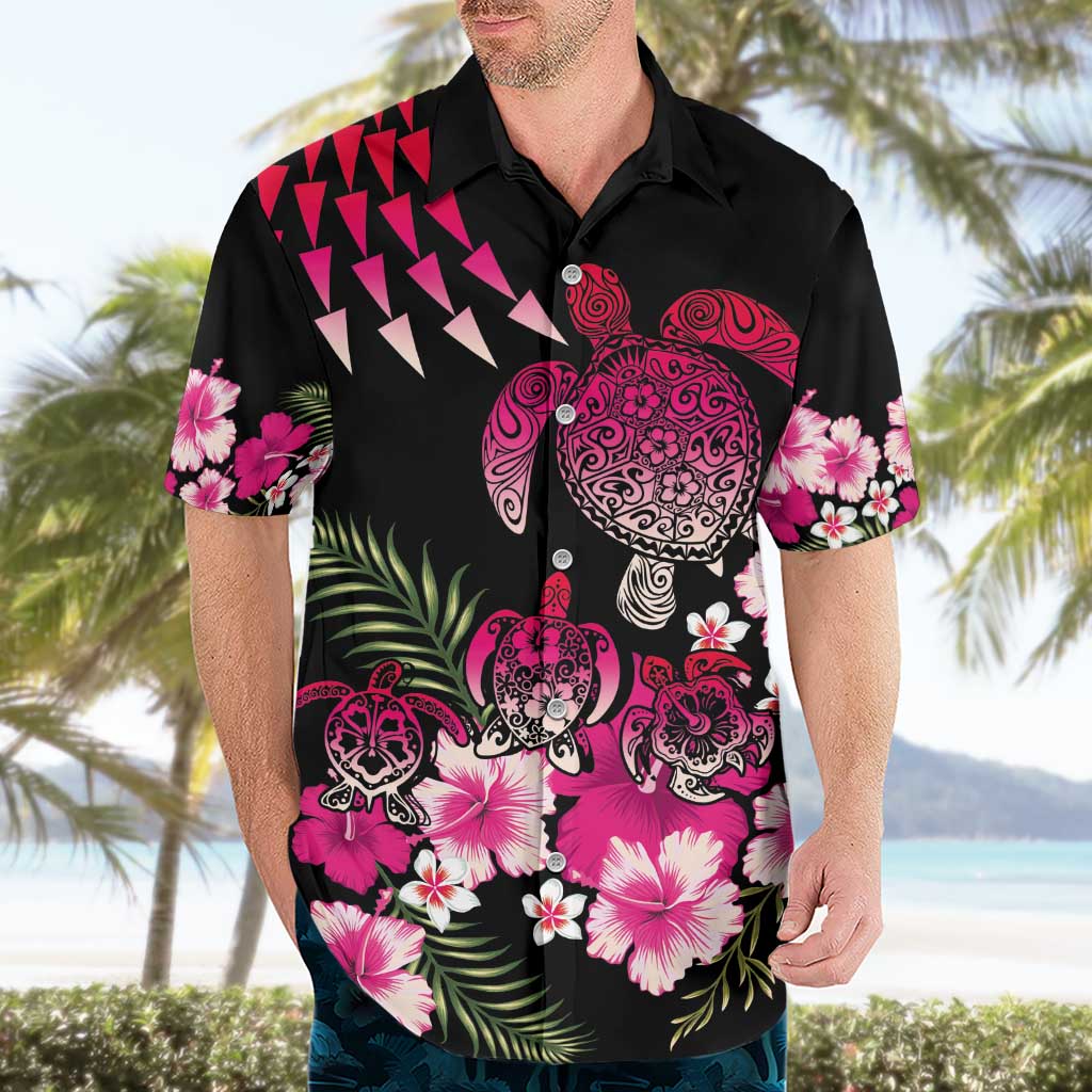 Hawaiian Hibiscus Turtle and Tropical Flower Hawaiian Shirt Sweet Vibe