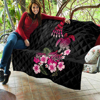 Hawaiian Hibiscus Turtle and Tropical Flower Quilt Sweet Vibe