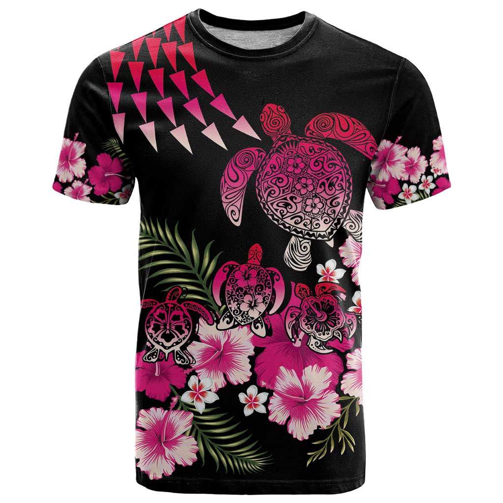 Hawaiian Hibiscus Turtle and Tropical Flower T Shirt Sweet Vibe
