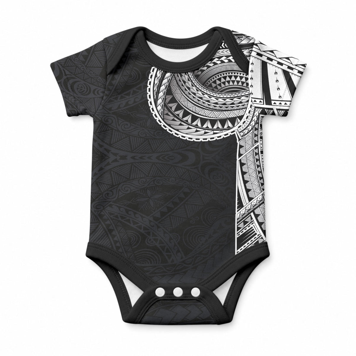 Samoan Art Tattoo Polynesian Pattern Baby Onesie