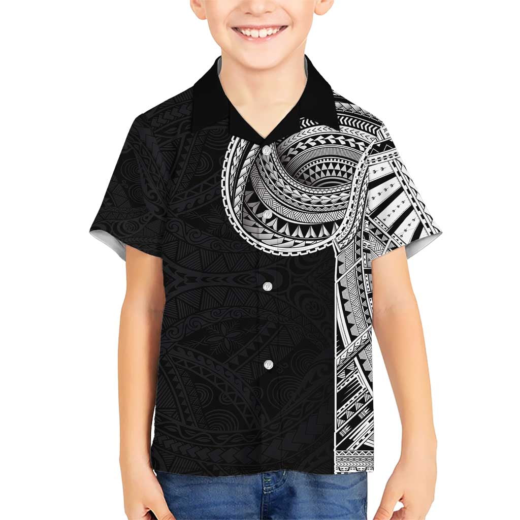 Samoan Art Tattoo Polynesian Pattern Kid Hawaiian Shirt