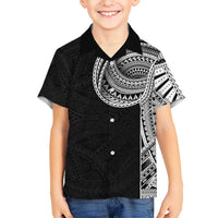 Samoan Art Tattoo Polynesian Pattern Kid Hawaiian Shirt