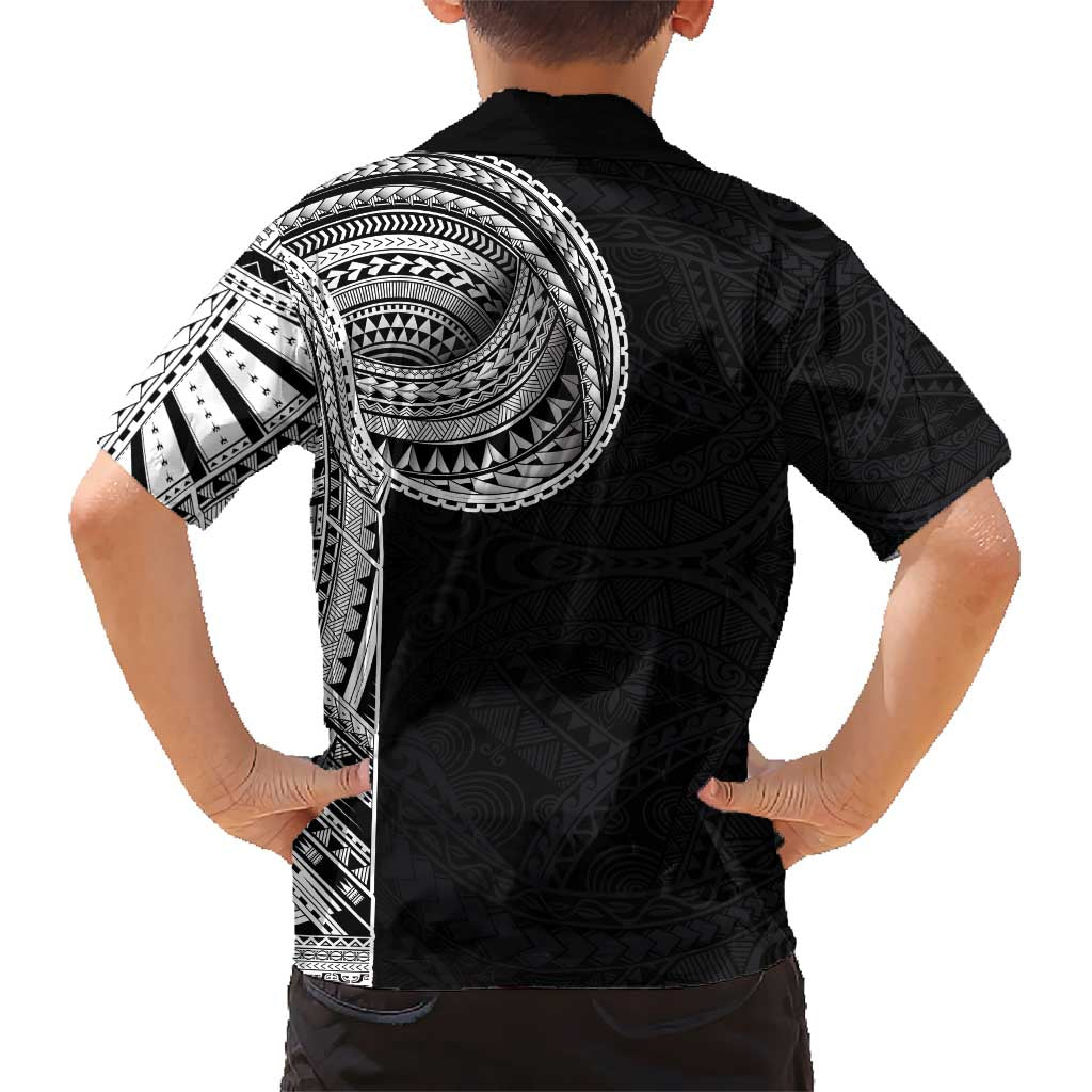 Samoan Art Tattoo Polynesian Pattern Kid Hawaiian Shirt