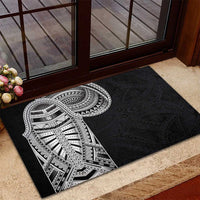 Samoan Art Tattoo Polynesian Pattern Rubber Doormat
