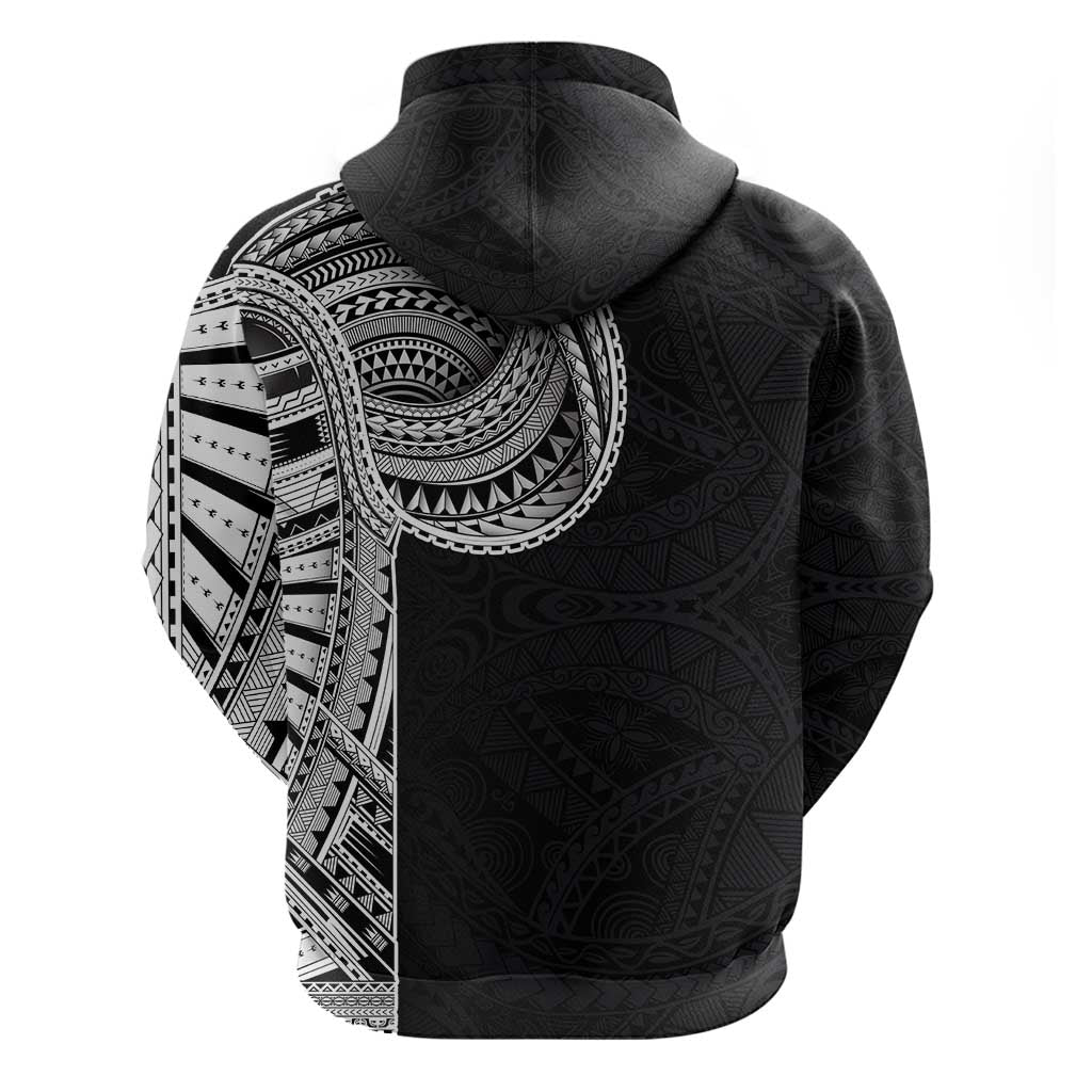 Samoan Art Tattoo Polynesian Pattern Zip Hoodie LT03 - Polynesian Pride
