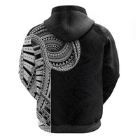 Samoan Art Tattoo Polynesian Pattern Zip Hoodie LT03 - Polynesian Pride