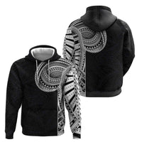 Samoan Art Tattoo Polynesian Pattern Zip Hoodie LT03 - Polynesian Pride