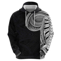 Samoan Art Tattoo Polynesian Pattern Zip Hoodie LT03 - Polynesian Pride
