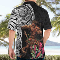 Samoan Warrior Art Tattoo Hawaiian Shirt Polynesian Pattern and Teuila LT03 - Polynesian Pride