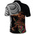 Samoan Warrior Art Tattoo Polo Shirt Polynesian Pattern and Teuila