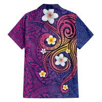 Hawaiian Octopus Tattoo and Frangipani Family Matching Puletasi and Hawaiian Shirt LT03 - Polynesian Pride