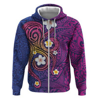 Hawaiian Octopus Tattoo and Frangipani Hoodie