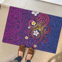 Hawaiian Octopus Tattoo and Frangipani Rubber Doormat LT03 - Polynesian Pride