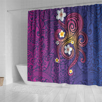 Hawaiian Octopus Tattoo and Frangipani Shower Curtain LT03 - Polynesian Pride