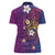 Hawaiian Octopus Tattoo and Frangipani Women Polo Shirt