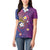 Hawaiian Octopus Tattoo and Frangipani Women Polo Shirt