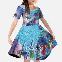 Hawaii Aloha Whales Family Matching Puletasi and Hawaiian Shirt Hibiscus and Whales with Polynesian Pattern - Polynesian Pride