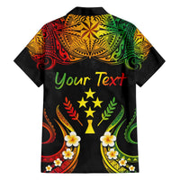 Personalised Kosrae Liberation Day Family Matching Puletasi and Hawaiian Shirt Polynesian Tattoo and Plumeria Reggae Color LT03 - Polynesian Pride