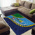 Malampa Fiji Day Area Rug National Symbols with Tapa Tribal and Polynesian Tattoo