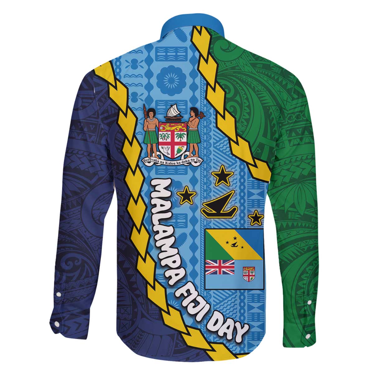 Malampa Fiji Day Family Matching Puletasi and Hawaiian Shirt National Symbols with Tapa Tribal and Polynesian Tattoo