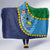 Malampa Fiji Day Hooded Blanket National Symbols with Tapa Tribal and Polynesian Tattoo