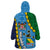 Malampa Fiji Day Wearable Blanket Hoodie National Symbols with Tapa Tribal and Polynesian Tattoo