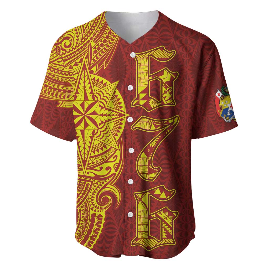 Tonga 676 Ngatu Tribal Tattoo Baseball Jersey