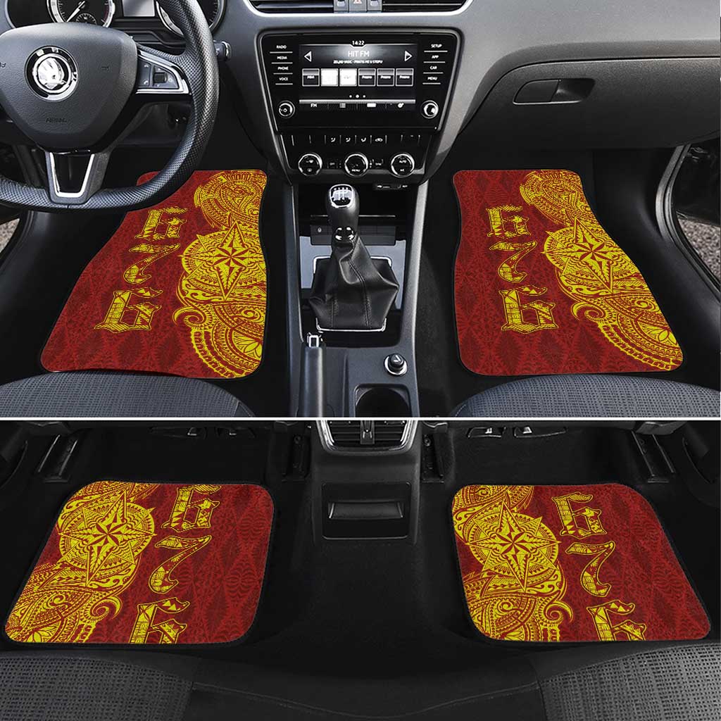 Tonga 676 Ngatu Tribal Tattoo Car Mats