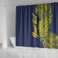 Personalised Tokelau Classic Ngatu Motifs Shower Curtain