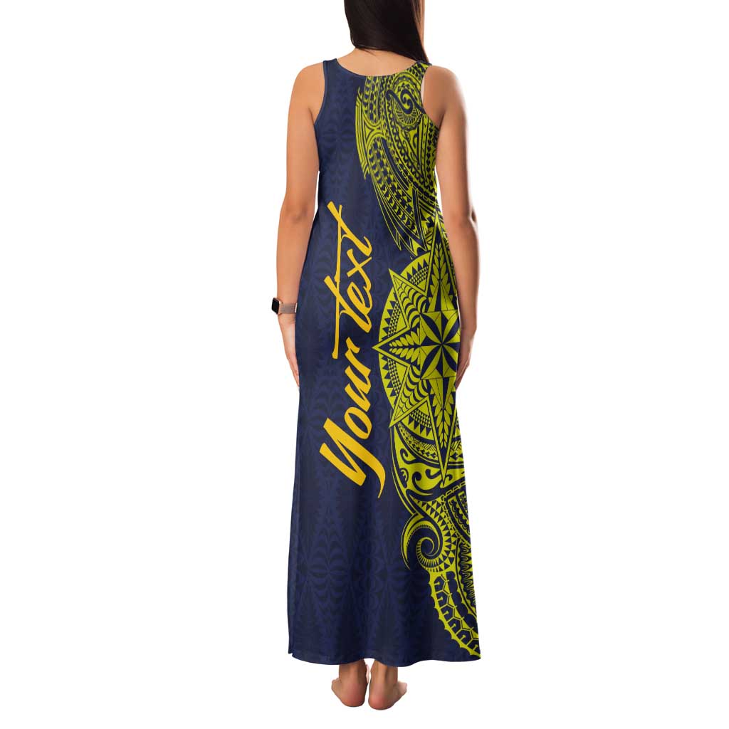 Personalised Tokelau Classic Ngatu Motifs Tank Maxi Dress