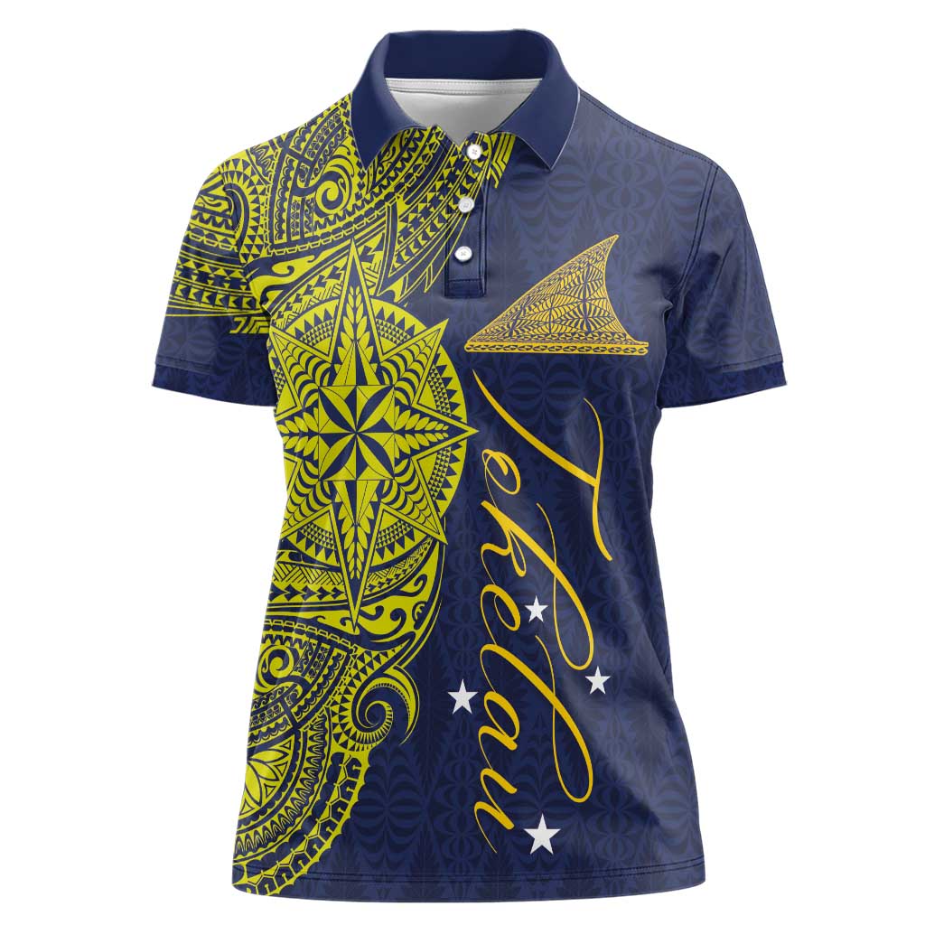 Personalised Tokelau Classic Ngatu Motifs Women Polo Shirt