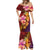 Hawaiian Hibiscus Turtle Tribal Polynesian Pattern Mermaid Dress Colorful Color