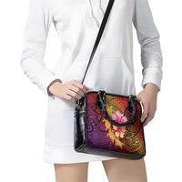 Hawaiian Hibiscus Turtle Tribal Polynesian Pattern Shoulder Handbag Colorful Color LT03 - Polynesian Pride